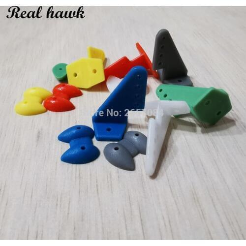 10 Sets/lot 6 color Without Screw POM Pin Horns 20x27 4hole L20xH27 RC Airplanes Electric Planes For Aeromodelling RC parts
