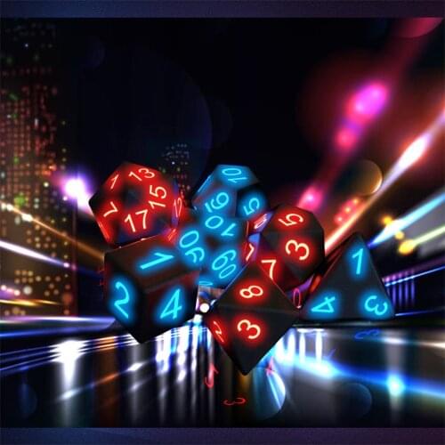 2021 New Led Light-emitting Electronic Dice Outdoor Game Club Entertainment Fun Luminous Dice, A Must-have Toy For Bars And Club