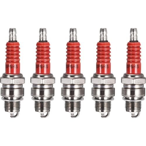 Uxcell BP6HS Spark Plug for Generator Lawnmower Tractor Go Kart Mini Bike , 5pcs