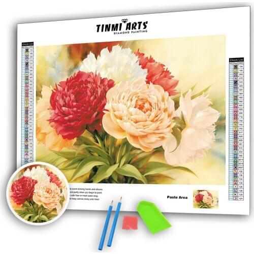 Diamond Painting 5d Flower Painting With Diamonds Mosaic Embroidery Cross Stitch Rhinestones Picture Home Decoration