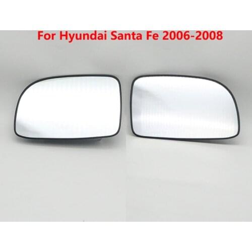 Car Outside Rearview Wing Door Side Mirror Glass Lens With Heating For Hyundai Santafe Santa Fe 2006 2007 2008