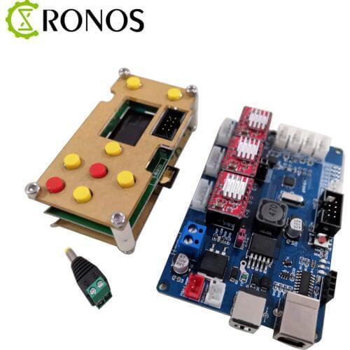 GRBL offline working controller LCD screen+3 axis control board for laser engraving machine wood router Free shipping