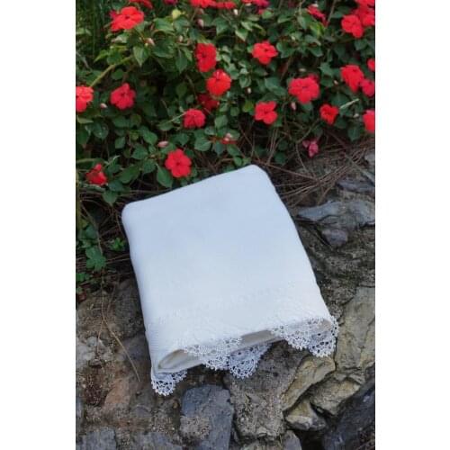 Sparkle Needle embroidered towel cream 50x90 cm % 40 bamboo 60 cotton free shipping