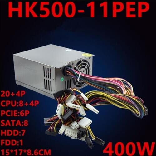 New PSU For Huntkey Brand ATX Intel AMD 4U Power Supply for Industrial Control Server 400W Power Supply HK500-11PEP