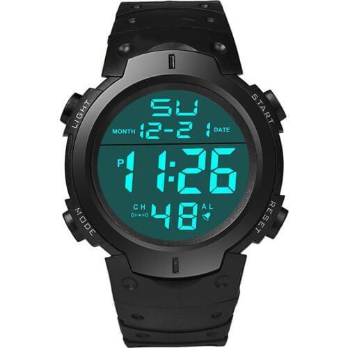 Waterproof Mens Silicone Clock LED Digital Stopwatch Date Rubber Sport Wrist Watch digital watch rerkek kol saati мужские часы