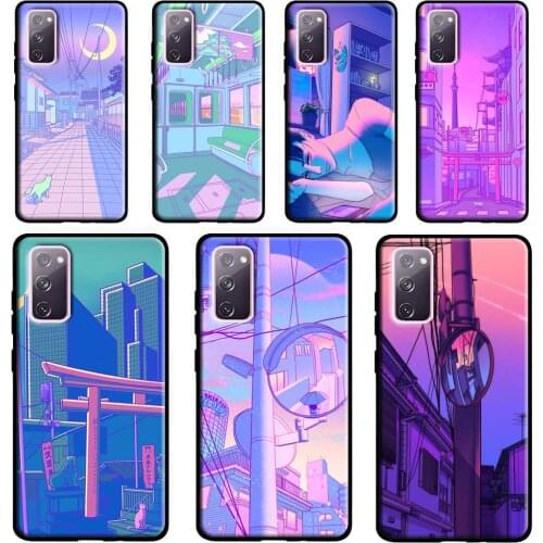Pastel Japan Neo Tokyo Art Case For Samsung Galaxy S20 FE S21 Ultra Note 20 Note 9 10 S10e S8 S9 S10 Plus Phone Cover
