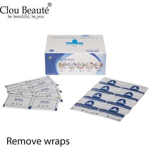 Clou Beaute 200pcs/box Nail Degreaser Lint-Free Wipes Napkin Gel Polish Remover Nail Pedicure Tool Easy Remove Soak Off Nail Gel