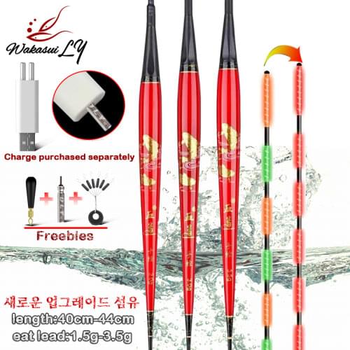 Fishing Floats Accessories Carp Discoloration Luminous Nano Electron Float Tackle Drift High Sensitivity Float Discoloration