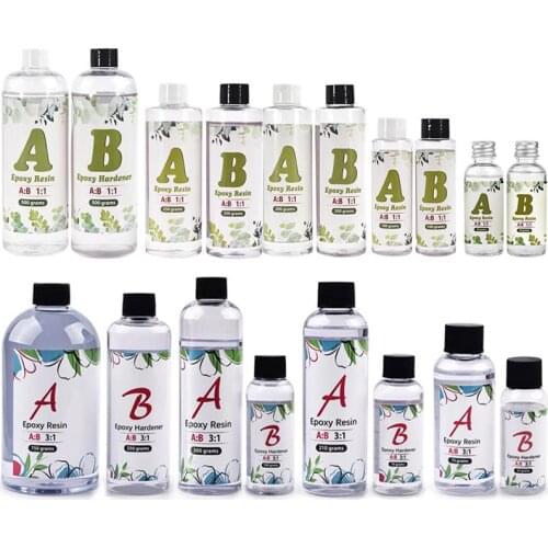 Resin Epoxy 1:1 3:1 2:1 AB Epoxy Hardener Crystal High Adhesive Glue For Silicone Mold DIY Resin Jewelry Making Accessories