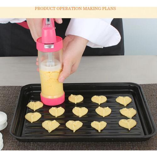 Quality Assurance Cookie Press Machine Tool Sugar Manual household cookie depositor machine For Kitchen Cookie Bake Tools