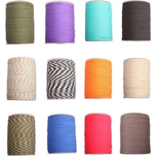 GEGEDA 100meters Paracord 550 Paracord Parachute Cord Lanyard Rope Mil Spec Type III 7Strand 328FT Climbing Camping survival