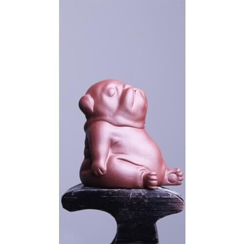 Ceramic tea pet ornaments, pugs, boutique can raise tea and play with puppy animal tea sets