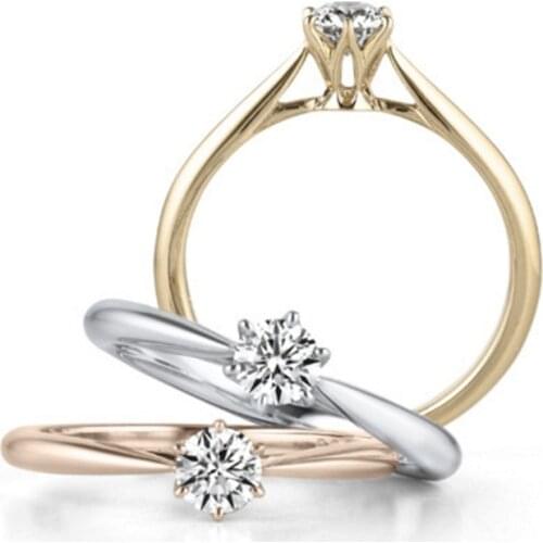 Diamond Gemstone Rings for Women 925 Sterling Silver Fashion Birthstone Gold-plated Ring Romantic Engagement Gift Fine Jewelry