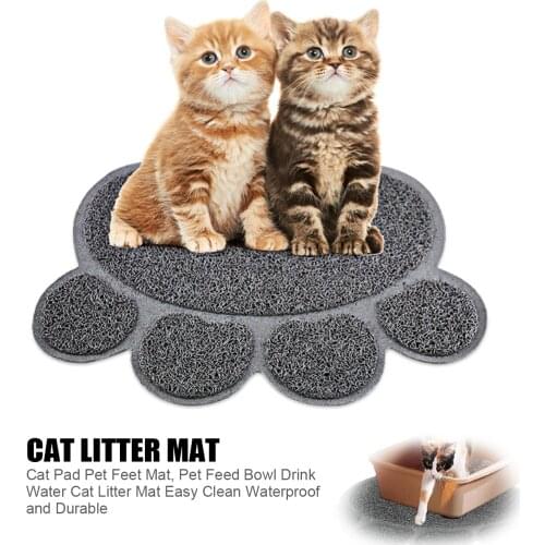 Pets Cat Litter Mat Non-Slip Easy to Clean Stops All Litter Tracking Durable Soft on Kitty Paws Scatter Control for Cat Litter