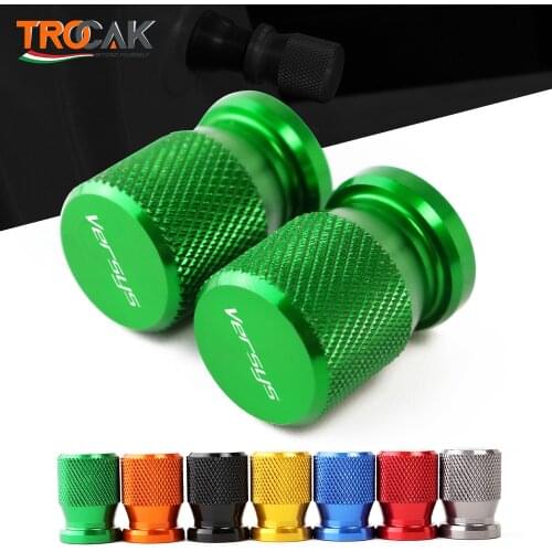 VERSYS Motorcycle Tire Valve Air Port Stem Cover Cap Plug CNC Aluminum Accessories for Kawasaki Versys 650 1000 X300 2008-2020