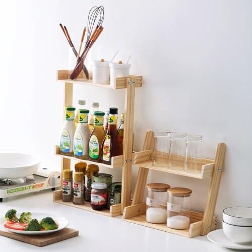 Nordic Style Kitchen Organizer Sundries Bracket Storage Rack Spice Jar Rack Cabinet Shelf Supplies Bathroom Makeup Organizer