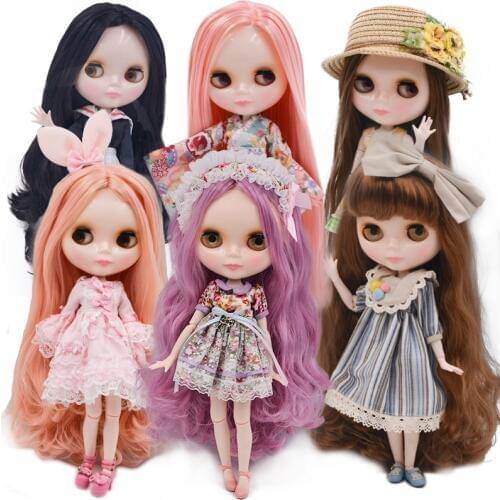 Neo Blyth Doll NBL Customized Shiny Face,1/6 BJD Ball Jointed Doll Ob24 Doll Blyth for Girl, Toys for Children NBL01