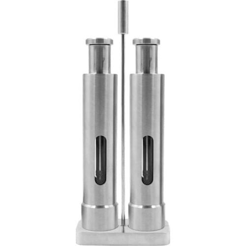 Pepper Grinder - Salt and Pepper Grinder Set Salt and Pepper Grinder Pepper Mills Grinders Mini Thumb Push Mill with Stand