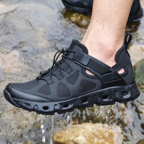 Outdoor river tracing shoes men speed dry mountaineering amphibious fishing wading breathable hiking town peace of mind look oar