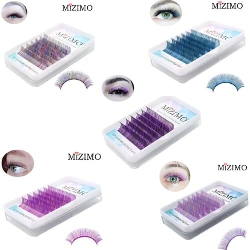 MIZIMO New color grafting eyelash 8-15mm artificial mink hair false eyelash personal painting false eyelash extension tool