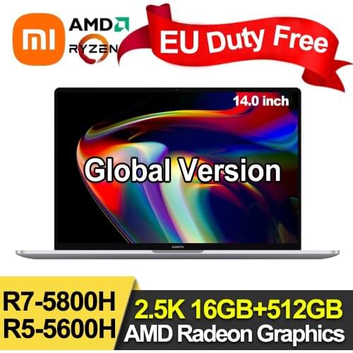 Xiaomi RedmiBook 16 laptop 16.1inch AMD Ryzen R5-4700U/R5-4500U 8GB/16GB 512GB Win10 100%sRGB ultra-thin Office Notebook PC