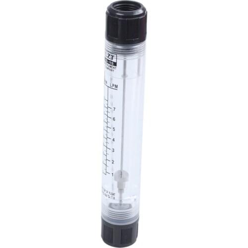 New 1/2" Female Thread 0.2-2.0 GPM 1-7 LPM Water Liquid Inline Flowmeter Rotameter LZT