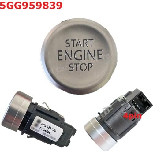 Car Engine Start Stop Switch One-Button For VW Golf 7 MK7 VII 5GG959839 Auto Accessories