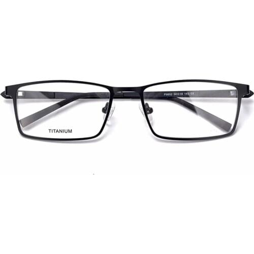 Glasses Frame Men Ultralight Square Myopia Prescription Eyeglasses Male Metal Full Optical Frame Screwless Eyewear