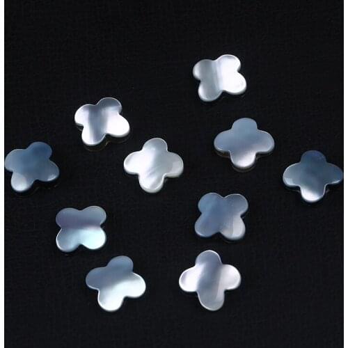 Wholesale High Quality Irregular Four Leaf Clover Jewelry Mother Of Sea Shell Loose Beads