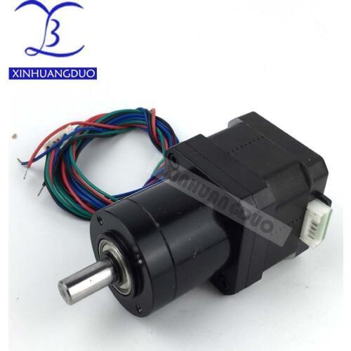 42 motor 34mm Planetary Gearbox Nema 17 Step Motor Ratio 5.18 / 14 / 100 / 19 / 51 / 71 / 27:1 gear motor