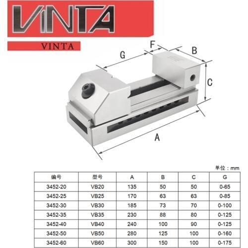 Snap action pliers Milling machine fast-acting precision flat pliers machining center vise vise fixture high precision machine