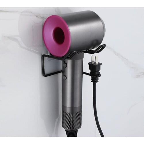 Punch-free Stainless Steel Hair Dryer Rack Household Toilet Hair Dryer Rack Bathroom Rack Wall Hanging Hair Dryer Rack