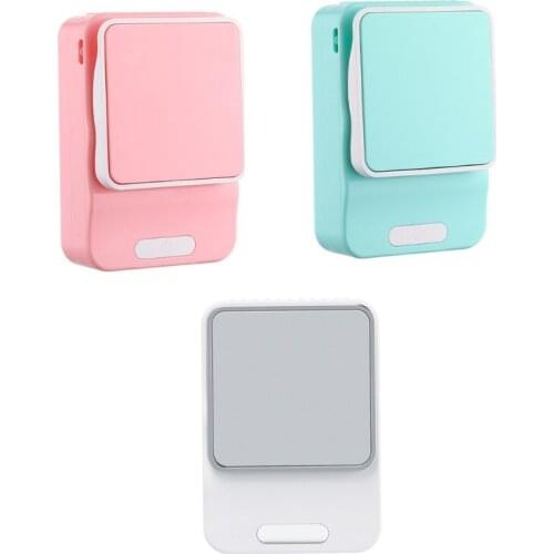 Portable Hand-free Fan Wide-angle Wind Mini Waist Clip Fan Mini Weararble Fan 2000mAh Rechargeable for Kids Travel Sport