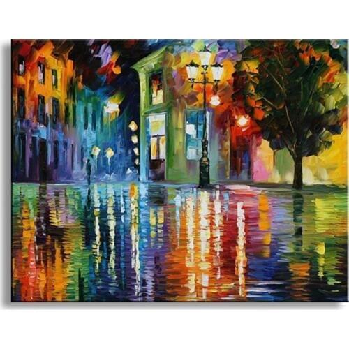 Handmade oil painting on canvas modern 100% Best Art Landscape oil painting original directly from artis LA1-084