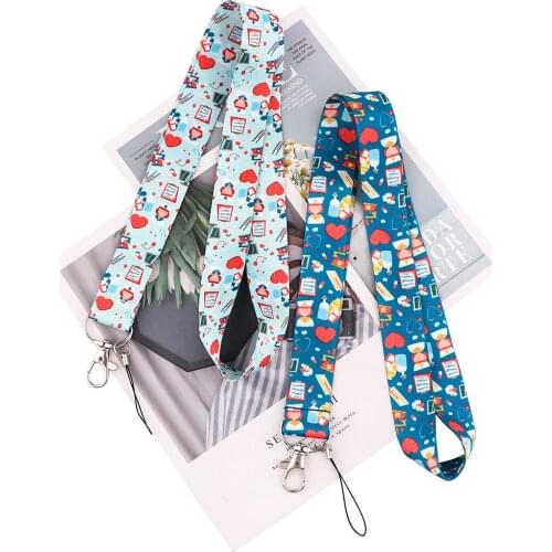 PC3216 Doctor Medical Supplies Lanyards Mobile Phone Rope Key Lanyard Neck Straps Accessories For Doctor Nurse Hospital Supplier