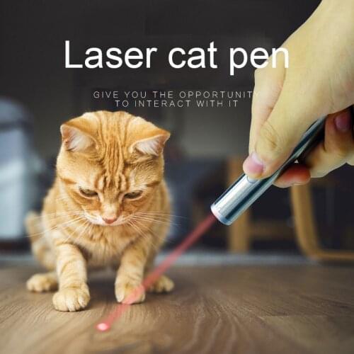 New Pet LED Laser Cat Toy Cat Supplies Red Dot Laser Light Pointer Laser Pen Interactive Toy Cat Stick Toys Tease Cat Rods