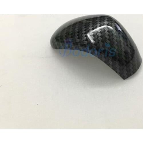 Carbon Fiber Look Front Shift Gear Knob Cover Panel Moulding Trim Car Styling For Nissan Kicks 2017 2018 2019 2020 Accessories