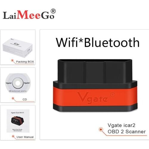 Vgate iCar2 ELM327 V2.1 OBD OBD2 WIFI Bluetooth Scanner Diagnostic Tool WIFI Adapter ELM 327 V 2.1 OBDII iCar 2 II WIFI Scan