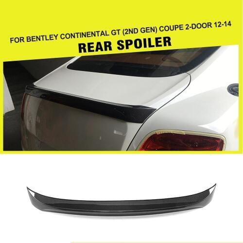 Carbon Fiber / FRP Car Rear Spoiler Trunk Boot Lip Wing Case for Bentley for Continental Spoiler Coupe 2-Door 2012 - 2014