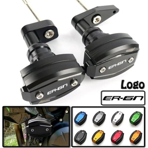 Motorcycle Crash Pad Protector CNC Engine Cover Frame Sliders Falling Protection For KAWASAKI ER6F ER6N 2012-2016