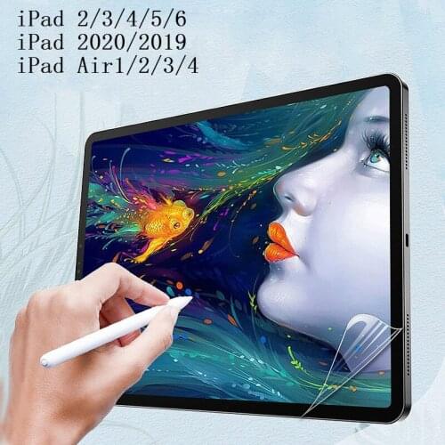 Paper Like Screen Protector Film for iPad 2 3 4 5 6 Protective Film For iPad 2020 2019 Air 1 2 3 4 Air3 Air4 Drawing Matte Film