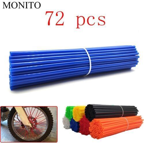 72 Pcs Motorcycle Dirt Bike Wheel Rim Spoke Rims Skin Cover Protector For YAMAHA WR 250X 250R 450F TTR 125 250 600 TTR250 TTR600