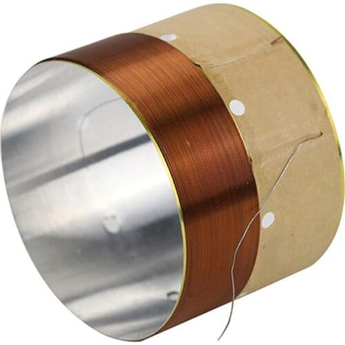 1Pair 75.5MM Speaker Bass Voice Coil White Aluminum Sound Air Outlet for Subwoofer Speaker Repair Accessories