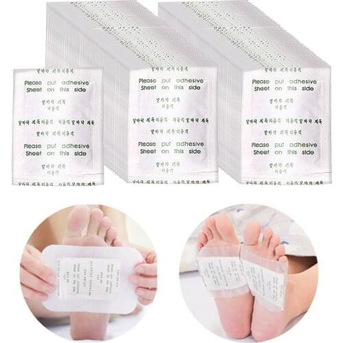 100Pcs Foot Care Natural Cleansing Foot Pads Patch with 100 Adhesive Sheet for Sleeping Anti-Stress Relief