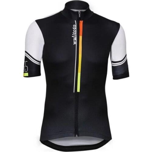 2021 WULITOTO MEN cycling top Full zipper Short Sleeve MTB Bicycle Top Shirt Jersey Cycling Jersey For Men