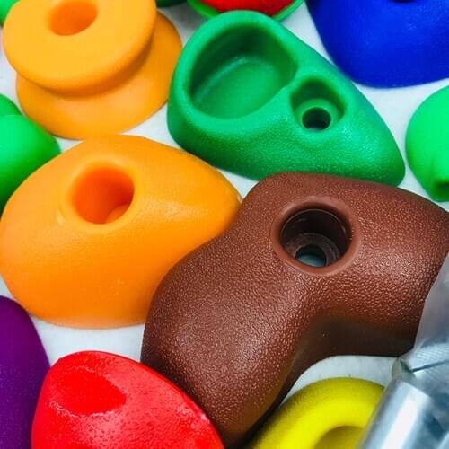 30 pcs/set Mixed Color Plastic Children Kids Rock Climbing Wall Stones Children Indoor Climbing Rock Playground Hold Stone