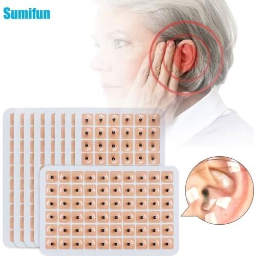 420pcs/lot Ears Stickers Therapy Ear Point Massage Press Magnets Auricular Auriculotherapy Vaccaria Ear Massage Care Stickers