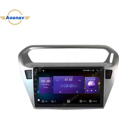 6G+128G Android 10 For PEUGEOT 301 Citroen Elysee 2014 - 2016 Car Radio Multimedia Video Player GPS 2 din dvd