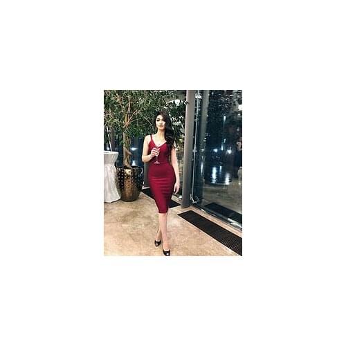 Backless bandage dress