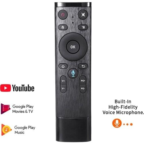 Smart Home Wireless Gyro Voice Air Mouse Remote Control Q5 2.4G with Microphone for Android TV Box PC Universal Remote Control